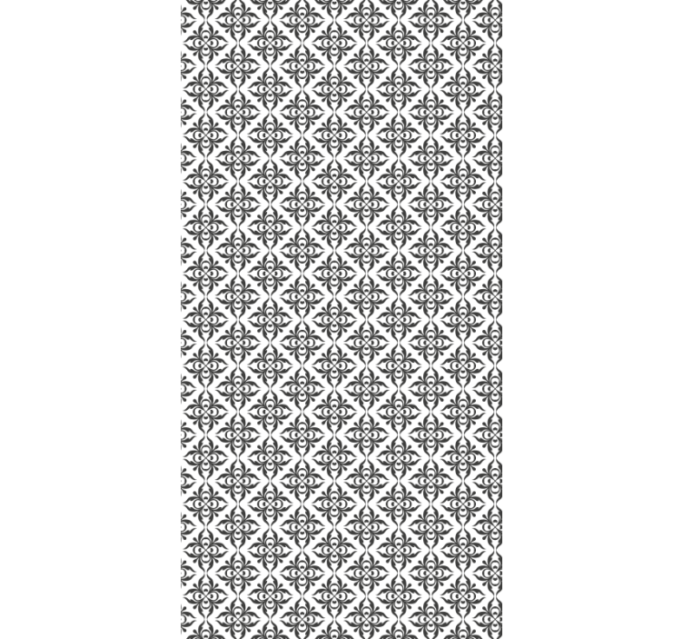 ταπετσαρία πλακιδίων μοτίβου μαύρο πλακάκι - TenStickers