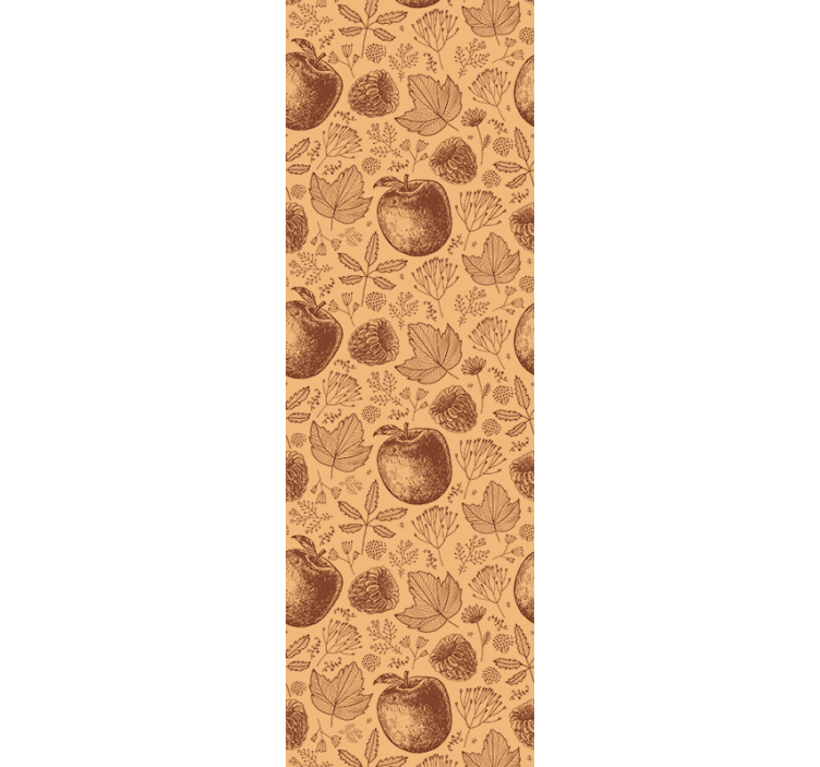 ταπετσαρία μούρα και φύλλα φθινοπώρου - TenStickers