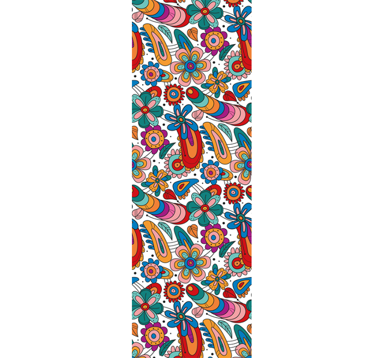 ταπετσαρία λουλουδιών χωρίς ραφή πρότυπο τέχνης - TenStickers