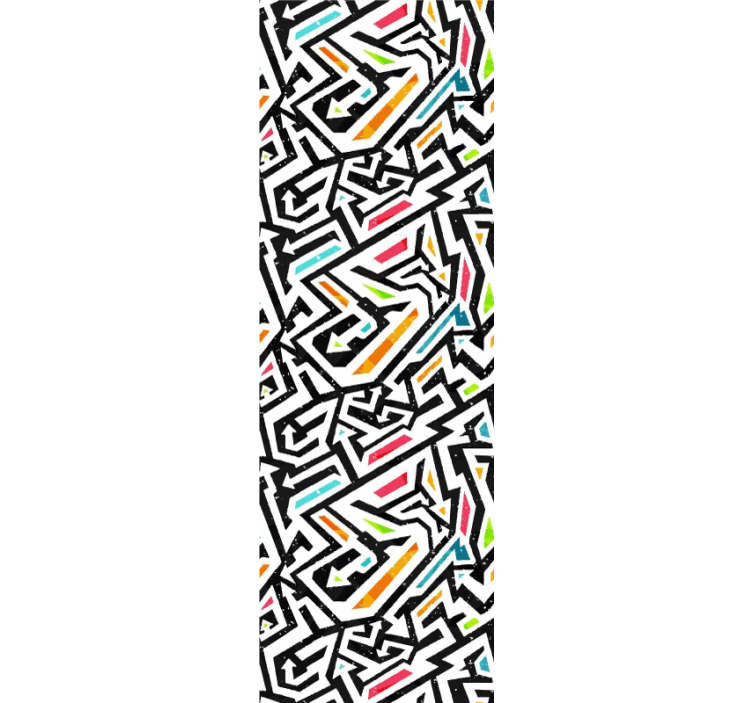 αφηρημένη ταπετσαρία γεωμετρικό χάος - TenStickers