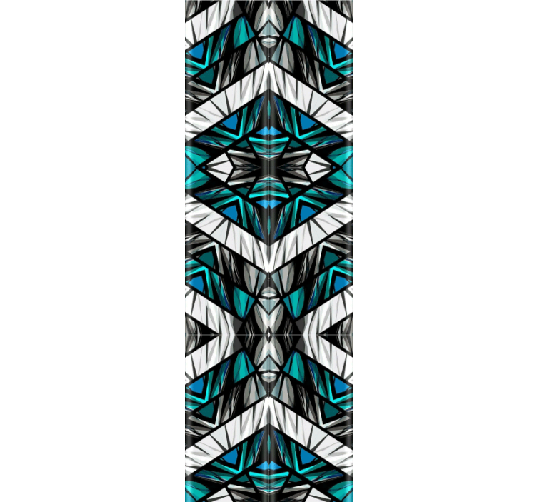 γεωμετρική ταπετσαρία καλειδοσκοπική συμμετρία - TenStickers