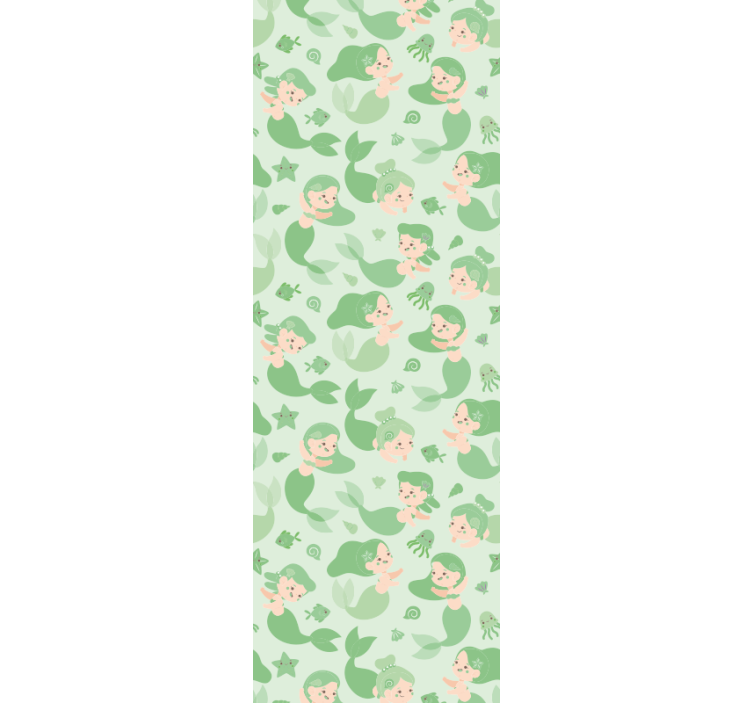 Tαπετσαρία παιδικής κρεβατοκάμαρας παιχνιδιάρικες γοργόνες - TenStickers