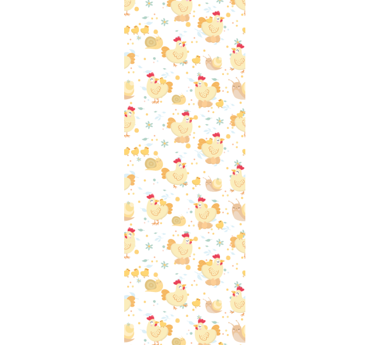 κοτόπουλα και σαλιγκάρια γελοιογραφία μοντέρνα ταπετσαρία - TenStickers