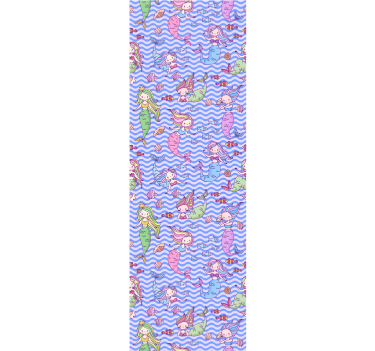 Tαπετσαρία παιδικής κρεβατοκάμαρας εικόνες γοργόνας - TenStickers