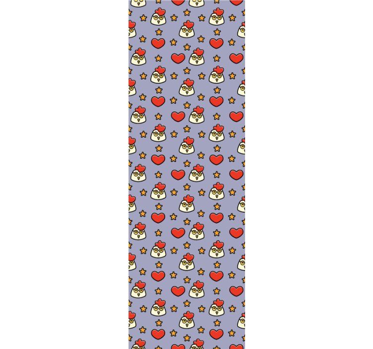 ταπετσαρία ζώων μοτίβο κοτόπουλου κινουμένων σχεδίων - TenStickers