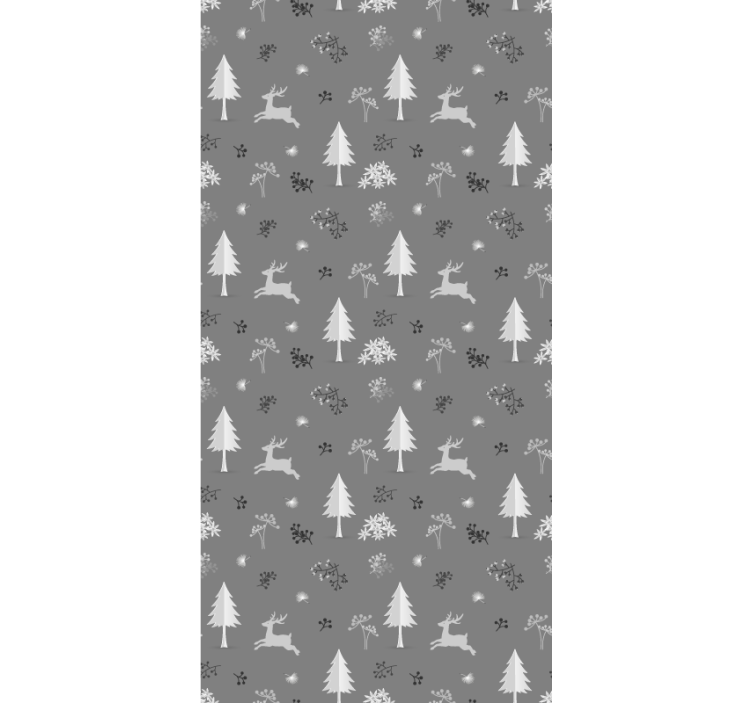 ταπετσαρία ζώων γκρι ελάφι - TenStickers