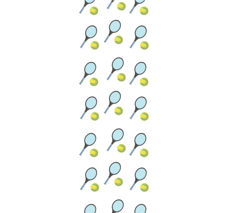 Προσαρμοσμένη ταπετσαρία ρακέτες και μπάλες του τένις - TenStickers