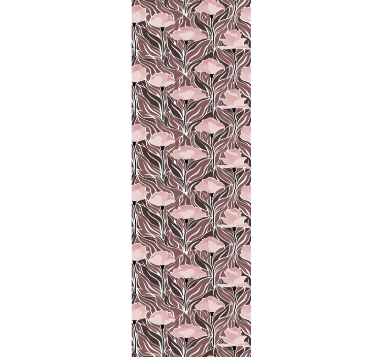 Vintage αφηρημένη μοτίβο λουλούδι ταπετσαρία - TenStickers