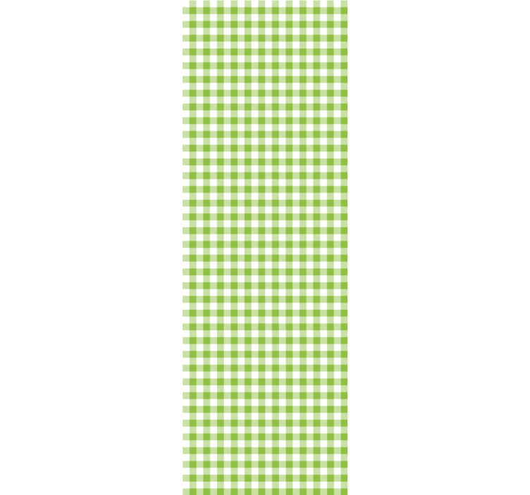 ταπετσαρία κουζίνας με πράσινο καρό σχέδιο - TenStickers