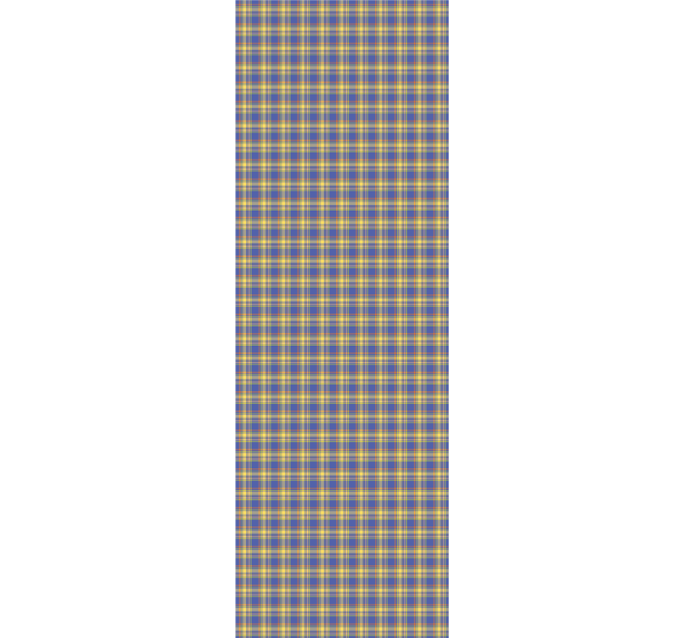 ταπετσαρία κουζίνας μπλε τάρταρ μοτίβο - TenStickers