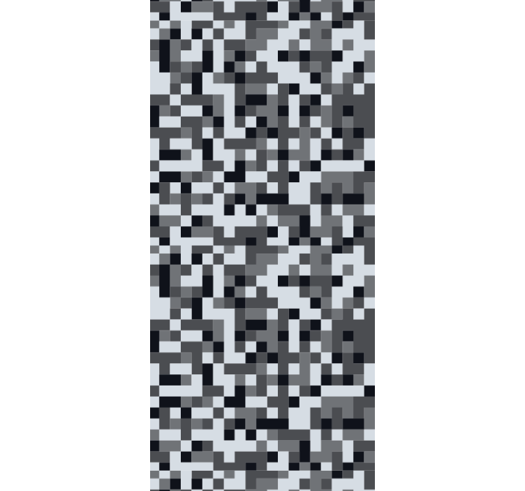 αφηρημένη ταπετσαρία σκανδιναβικού στυλ γκρι τετράγωνα - TenStickers