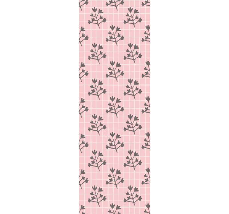 ταπετσαρία ροζ και γκρι δέντρα - TenStickers