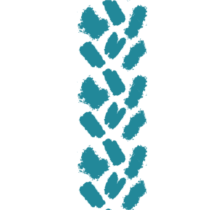 ταπετσαρία τυρκουάζ τέχνης - TenStickers