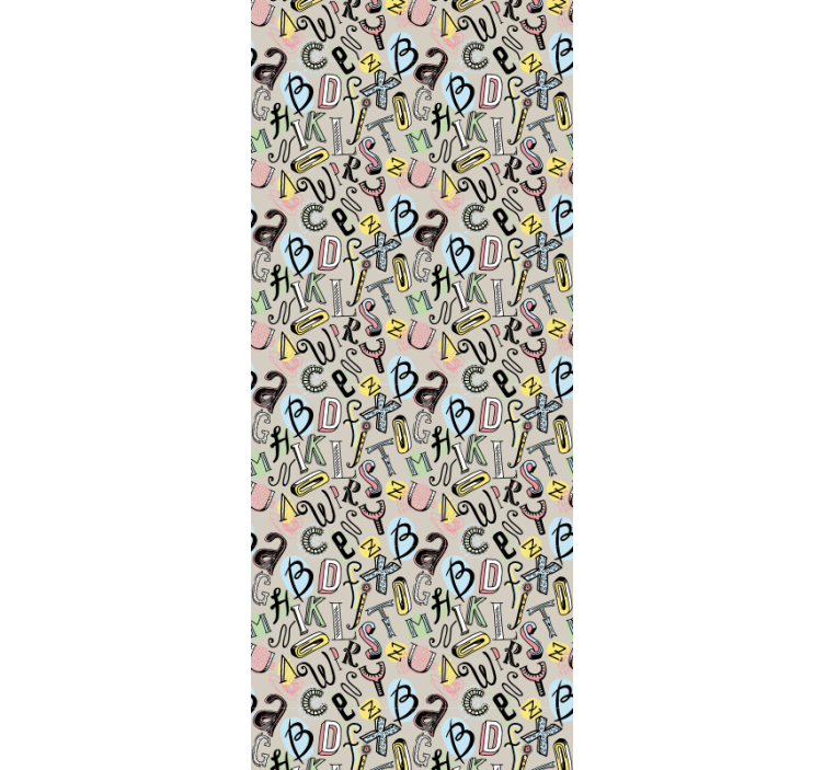 Παιδική ταπετσαρία με σκανδιναβικό αλφάβητο - TenStickers