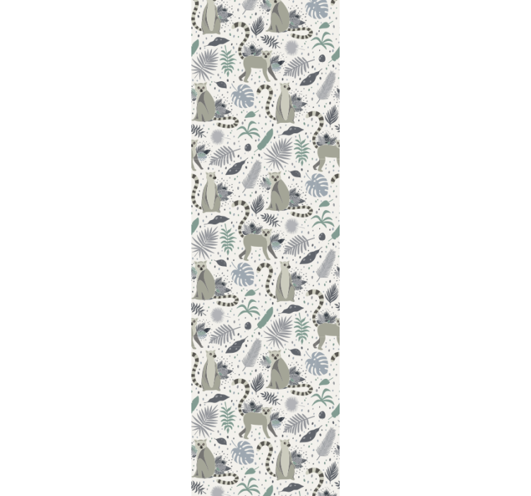 ταπετσαρία κρεβατοκάμαρας σκανδιναβικός λεμούριος - TenStickers