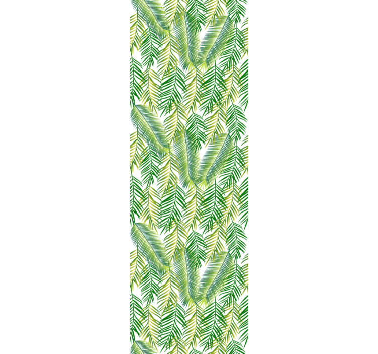 διακοσμητικά πράσινα φυτά λουλούδι ταπετσαρία - TenStickers