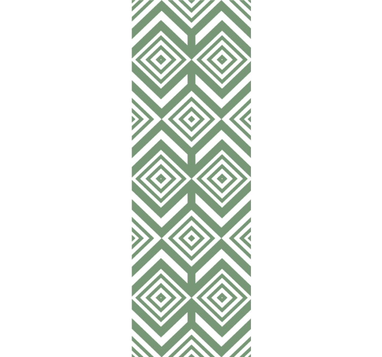 πράσινο ρόμβους τετράγωνη ταπετσαρία - TenStickers