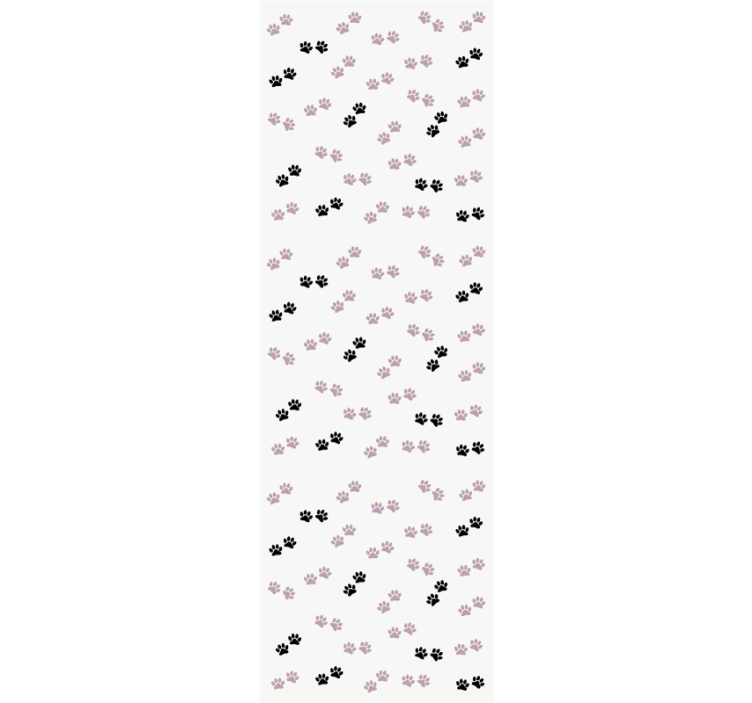 Ταπετσαρία με σχέδιο σκύλος μοτίβα εκτύπωσης ποδιών - TenStickers