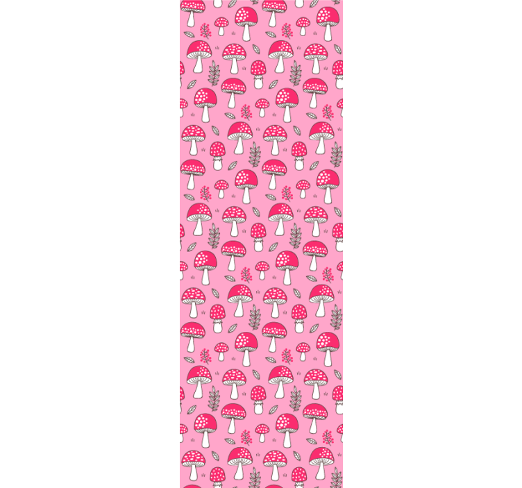 ταπετσαρία τέχνης μοτίβα μανιταριών - TenStickers