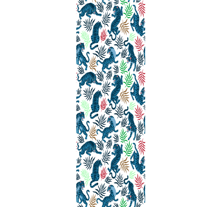 ταπετσαρία πολύχρωμο και επικίνδυνο λεοπάρδαλη - TenStickers