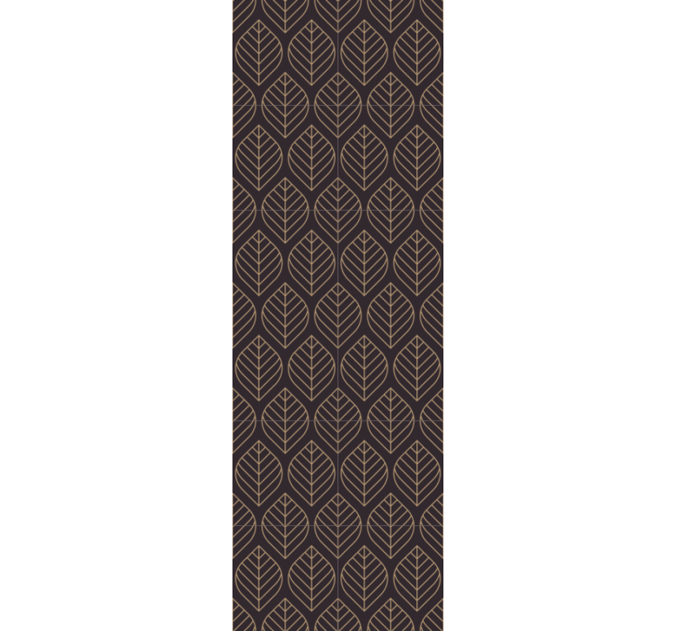 φθινοπωρινά φύλλα κομψό σχεδιασμό μοντέρνα ταπετσαρία - TenStickers