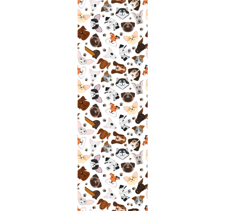 Ταπετσαρία με σχέδιο σκύλος συλλογή σκύλων - TenStickers