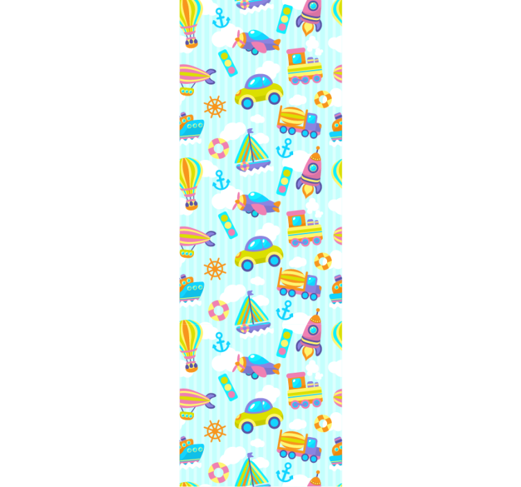 χαριτωμένο σχέδιο αυτοκινήτων μοντέρνα ταπετσαρία - TenStickers