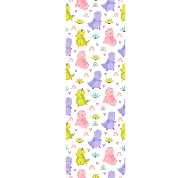 Tαπετσαρία φυτωρίων μοτίβο απόλαυσης δεινοσαύρων - TenStickers