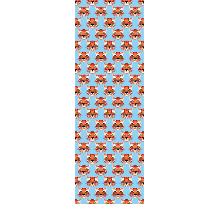 γάτες ταπετσαρίας χαριτωμένα πρόσωπα τίγρης - TenStickers