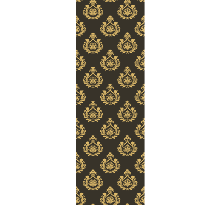 μπαρόκ ταπετσαρία 50 περίτεχνο μοτίβο φυλλώματος - TenStickers