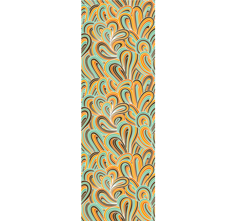 αφηρημένη ταπετσαρία στροβιλιζόμενο μοτίβο - TenStickers