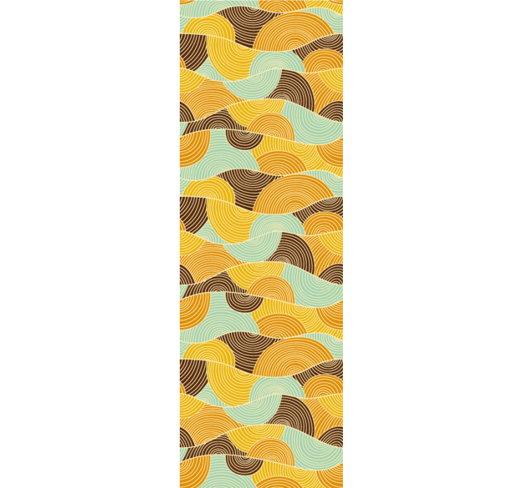 γεωμετρική ταπετσαρία γεωμετρικά κύματα - TenStickers