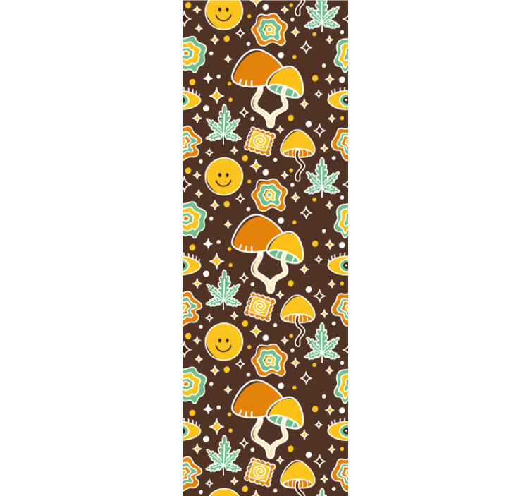 ταπετσαρία τέχνης χαμογελαστά μοτίβα - TenStickers