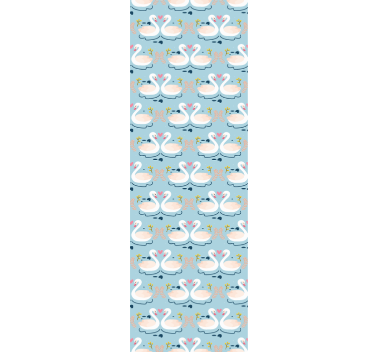 ταπετσαρία ζώων μοτίβο λίμνης κύκνων - TenStickers