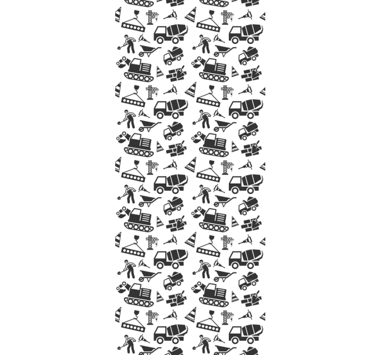 ταπετσαρίες μονόχρωμων εκσκαφέων και φορτηγών - TenStickers