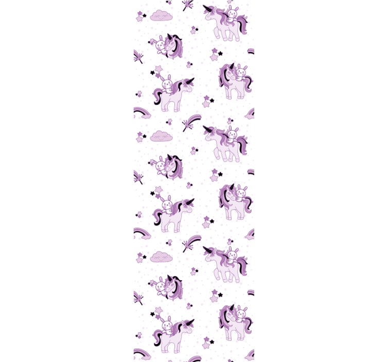 Tαπετσαρία φυτωρίων σκηνή φαντασίας μονόκερος - TenStickers