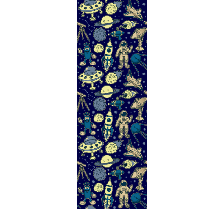 ταπετσαρία τέχνης θέμα εξερεύνησης του διαστήματος - TenStickers