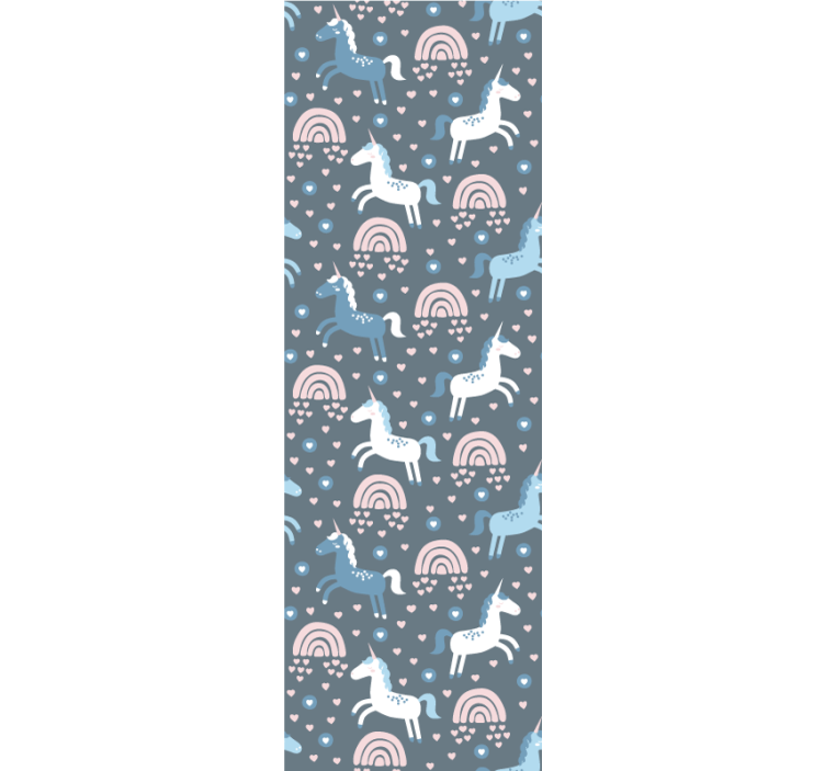 ταπετσαρία ζώων μοτίβο καμηλοπάρδαλης με ουράνια τόξα - TenStickers