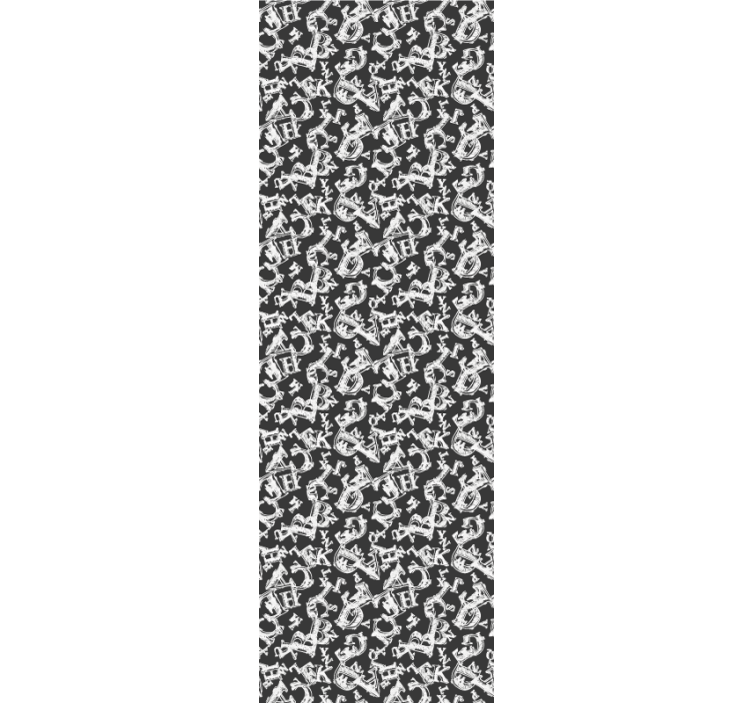 Διακοσμητικό ταπετσαρία περίτεχνη άγκυρα επαναλαμβάνει - TenStickers