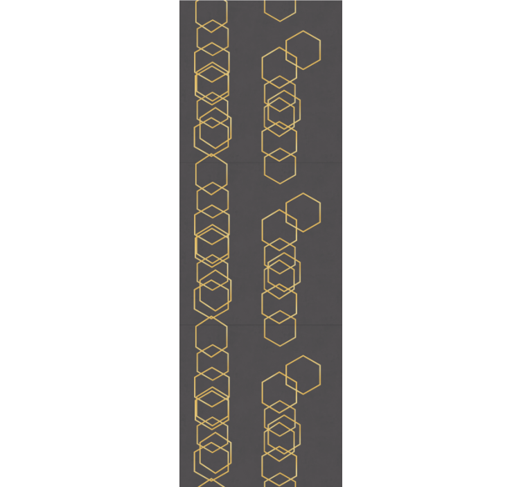 γεωμετρική ταπετσαρία γεωμετρική γραμμική σχεδίαση - TenStickers