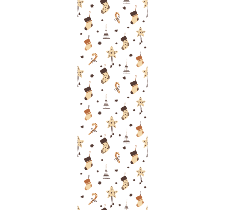 δώρα λαμπερό μοτίβο χριστουγεννιάτικη ταπετσαρία - TenStickers