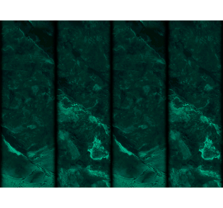 Ταπετσαρία μπάνιου σε εφέ μαύρου & πράσινου μαρμάρου - TenStickers