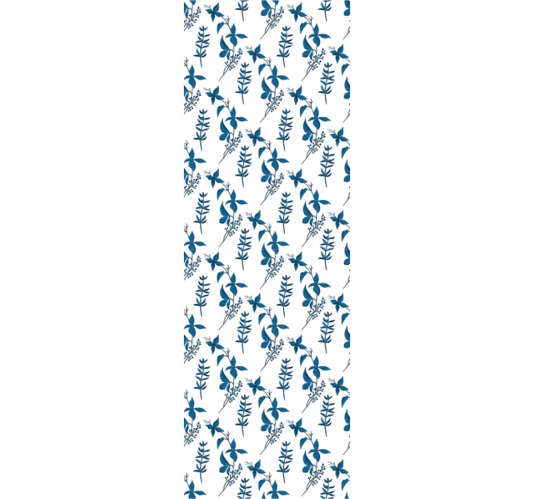 ταπετσαρία λουλουδιών απαλή βοτανική σύνθεση - TenStickers