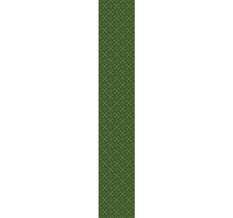 κομψή πράσινη και χρυσή vintage ταπετσαρία - TenStickers