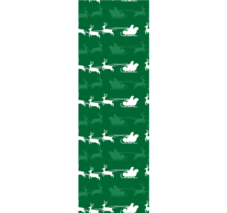 Χριστουγεννιάτικο ταπετσαρία μοτίβο έλκηθρου διακοπών - TenStickers