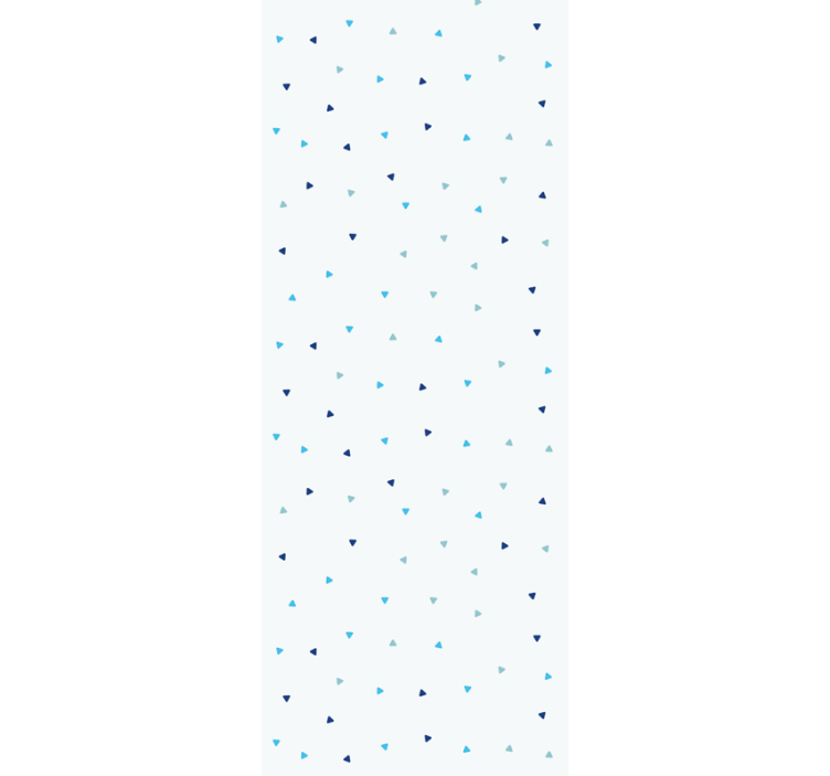 αποχρώσεις του μπλε τρίγωνα ταπετσαρία κρεβατοκάμαρας - TenStickers