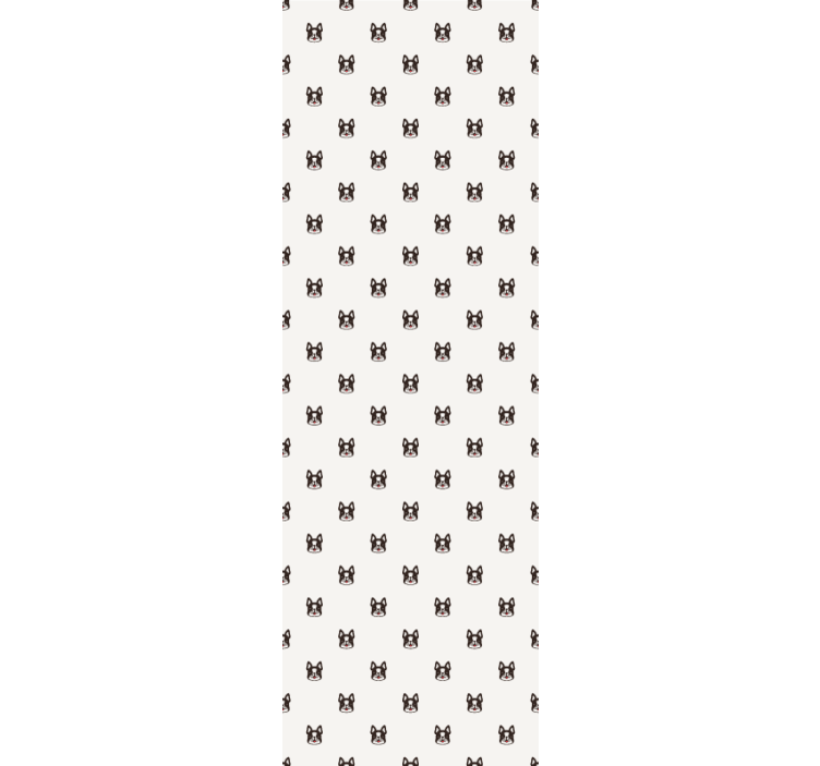 γαλλικό μπουλντόγκ μοτίβο παιδική ταπετσαρία - TenStickers