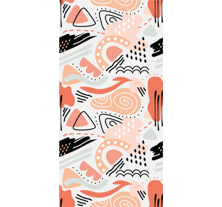 αφηρημένη ταπετσαρία αφηρημένα σχήματα - TenStickers