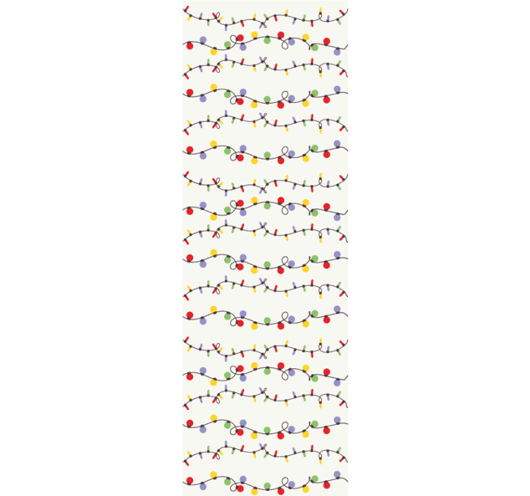 πολύχρωμα χριστουγεννιάτικα λαμπάκια χριστουγεννιάτικη ταπετσαρία - TenStickers