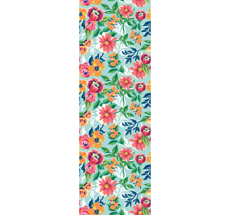 πολύχρωμη ταπετσαρία άγριων λουλουδιών - TenStickers